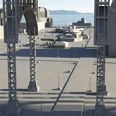 thumbnail image of a 3d illustration of a POST APOCCALYPTIC CITY