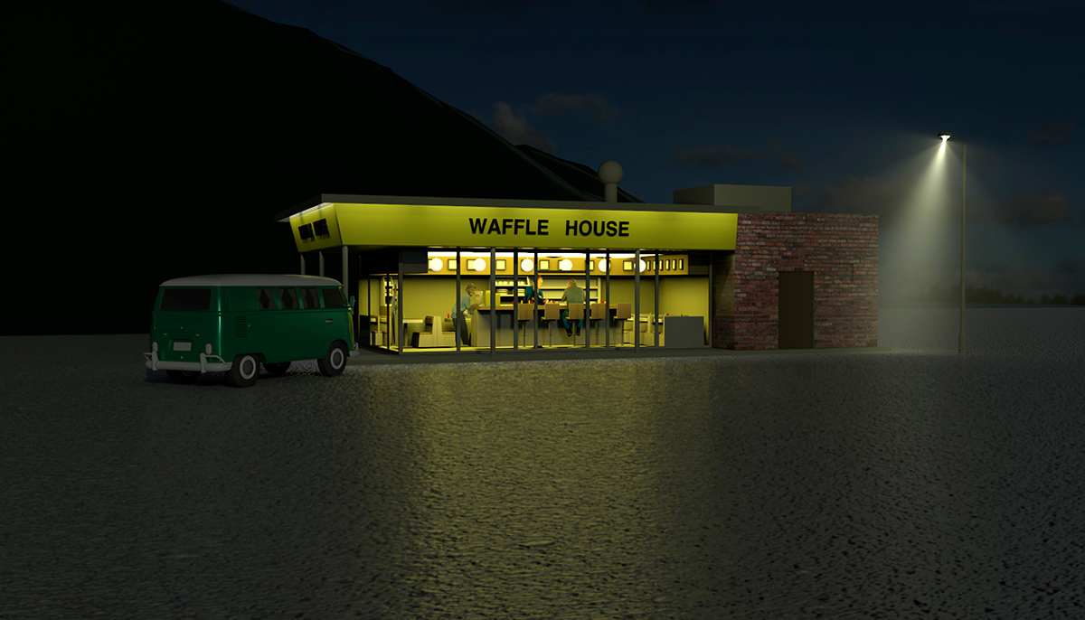 large version of iWaffle House illustration